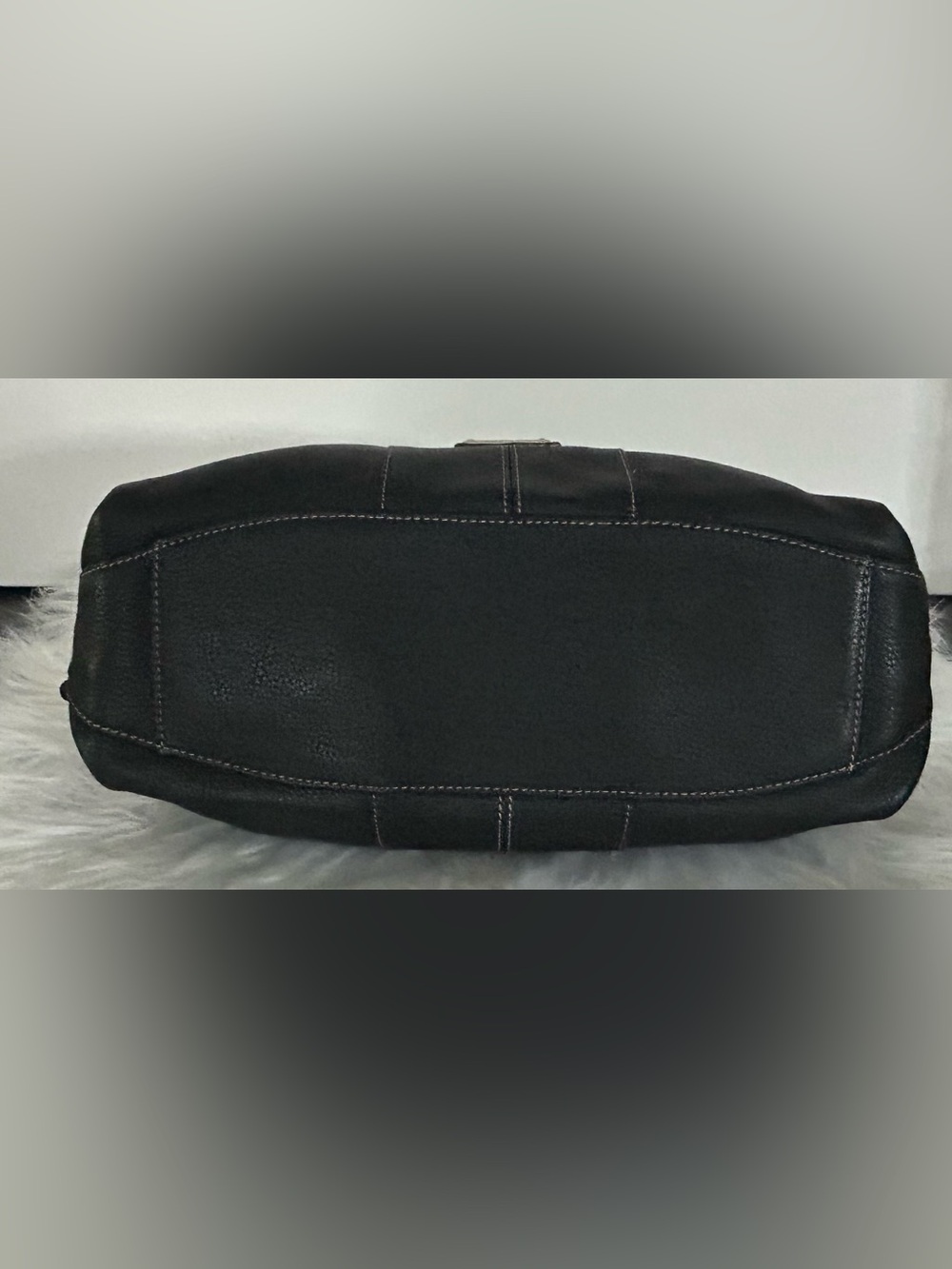 Tignanello Black Leather Shoulder Tote Satchel Multi Pocket Bag everyday tote - Picture 7 of 13